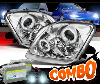 HID Xenon + Sonar® CCFL Halo Projector Headlights - 97-01 Honda Prelude