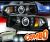 HID Xenon + Sonar® CCFL Halo Projector Headlights (Black) - 94-02 Dodge Ram 2500/3500 NON-SPORT Model
