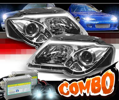 HID Xenon + Sonar® DRL LED Projector Headlights - 06-08 VW Volkswagen Passat