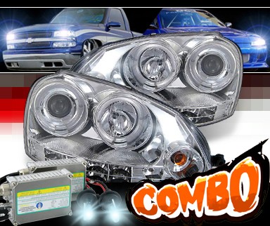 HID Xenon + Sonar® Halo Projector Headlights - 06-09 VW Volkswagen Golf