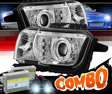HID Xenon + Sonar® Halo Projector Headlights - 10-13 Chevy Camaro