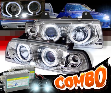 HID Xenon + Sonar® Halo Projector Headlights - 92-99 BMW M3 E36 Convertible