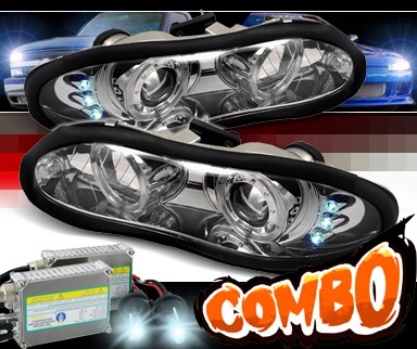 HID Xenon + Sonar® Halo Projector Headlights - 98-02 Chevy Camaro