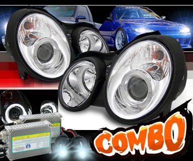 HID Xenon + Sonar® Halo Projector Headlights - 98-02 Mercedes-Benz CLK 430 W208