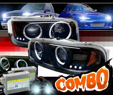 HID Xenon + Sonar® Halo Projector Headlights (Black) - 00-06 GMC Yukon XL/SLT