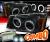 HID Xenon + Sonar® Halo Projector Headlights (Black) - 03-06 Chevy Silverado