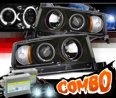 HID Xenon + Sonar® Halo Projector Headlights (Black) - 03-07 Scion xB