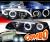 HID Xenon + Sonar® Halo Projector Headlights (Black) - 92-95 Honda Civic 2/3dr w/ Amber Reflector.