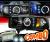 HID Xenon + Sonar® Halo Projector Headlights (Black) - 94-01 Dodge Ram 1500 Pickup