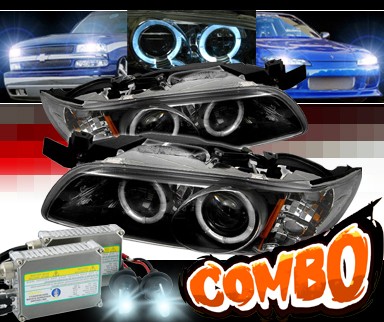 HID Xenon + Sonar® Halo Projector Headlights (Black) - 97-03 Pontiac Grand Prix