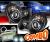 HID Xenon + Sonar® Halo Projector Headlights (Black) - 98-02 Mercedes-Benz CLK 320 W208