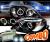 HID Xenon + Sonar® Halo Projector Headlights (Black) - 99-00 Honda Civic