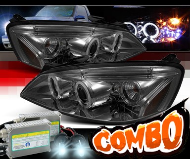 HID Xenon + Sonar® Halo Projector Headlights (Smoke) - 05-08 Pontiac G6