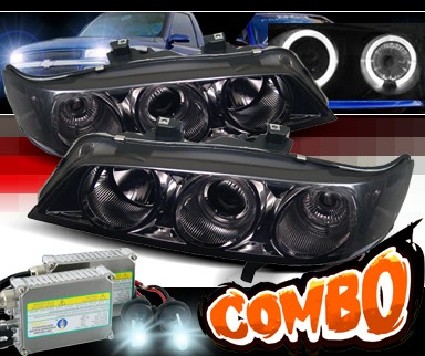 HID Xenon + Sonar® Halo Projector Headlights (Smoke) - 94-97 Honda Accord