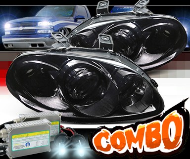 HID Xenon + Sonar® Halo Projector Headlights (Smoke) - 96-98 Honda Civic