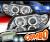 HID Xenon + Sonar® LED Halo Projector Headlights - 04-06 Pontiac GTO