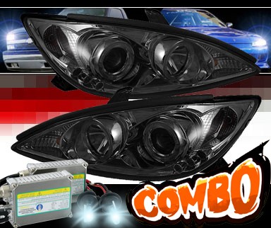 HID Xenon + Sonar® LED Halo Projector Headlights (Smoke) - 02-06 Toyota Camry