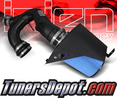 Injen® Power-Flow Cold Air Intake (Wrinkle Black) - 2011 Ford F-150 F150 3.5L V6 (w/ Air-Box)