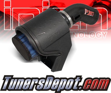 Injen® Power-Flow Cold Air Intake (Wrinkle Black) - 2011 Ford F-250 F250 Super Duty 6.7L V8 (w/ Heat Shield)