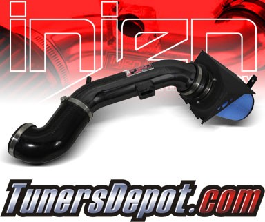 Injen® Power-Flow Cold Air Intake (Wrinkle Black) - 2012 Ford F-150 F150 5.0L V8 (w/ Air-Box)