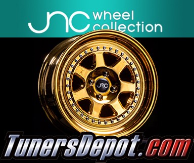 JNC Wheels - 16&quto; JNC048 PLATINUM Gold Rim - 4x100 - 16x8 inch (1 Single Wheel Only)