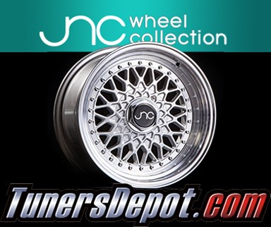 JNC Wheels - 17&quto; JNC004 Silver Machined Lip Rim - 4x100/4x114.3 - 17x8.5 inch (1 Single Wheel Only)