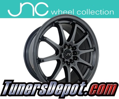 JNC Wheels - 17&quto; JNC006 Hyper Black Rim - 4x100/4x114.3 - 17x8 inch (SINGLE WHEEL)
