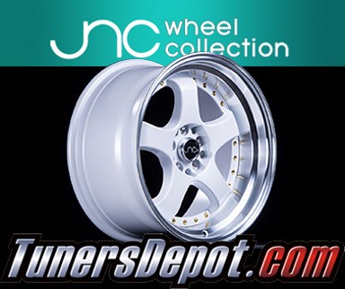 JNC Wheels - 17&quto; JNC017 White Machined Lip Rim - 5x100/5x114.3 - 17x9 inch (1 Single Wheel Only)