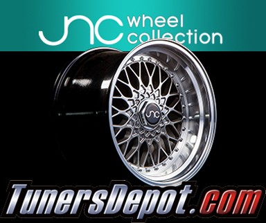 JNC Wheels - 18&quto; JNC004 Hyper Black Machined Lip Rim - 5x100/5x114.3 - 18x9.5 inch (1 Single Wheel Only)