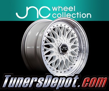 JNC Wheels - 18&quto; JNC004 White Machined Lip Rim - 5x100/5x114.3 - 18x8.5 inch (1 Single Wheel Only)