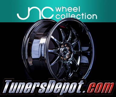 JNC Wheels - 18&quto; JNC019 Black Chrome Rim - 5x100/5x114.3 - 18x8 inch (1 Single Wheel Only)