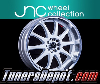 JNC Wheels - 18&quto; JNC019 White Machined Lip Rim - 5x100/5x114.3 - 18x9 inch (1 Single Wheel Only)