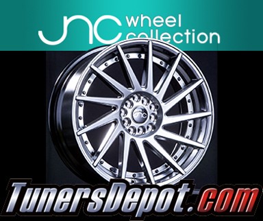 JNC Wheels - 18&quto; JNC051 Hyper Black/Black Rivets Rim - 5x100/5x114.3 - 18x9.5 inch (1 Single Wheel Only)