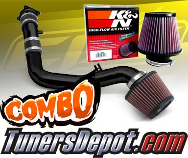 K&N® Air Filter + CPT® Cold Air Intake System (Black) - 02-06 Nissan Altima 3.5L V6