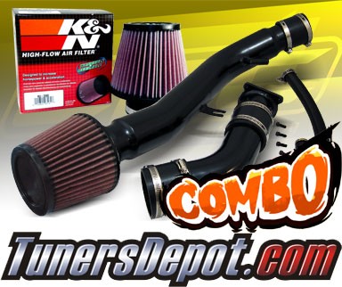 K&N® Air Filter + CPT® Cold Air Intake System (Black) - 03-06 Infiniti G35 3.5L V6 4dr Sedan (AT)