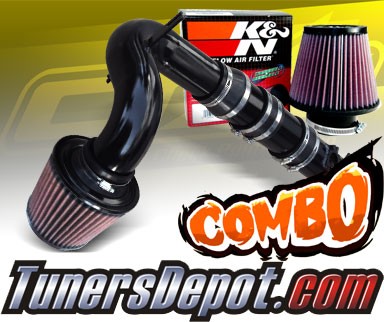 K&N® Air Filter + CPT® Cold Air Intake System (Black) - 04-11 Mazda RX8 RX-8 1.3L