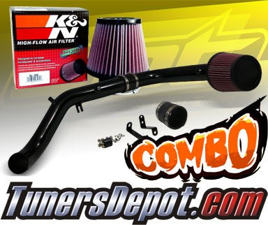 K&N® Air Filter + CPT® Cold Air Intake System (Black) - 05-06 Scion tC 2.4L 4cyl