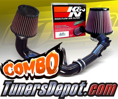 K&N® Air Filter + CPT® Cold Air Intake System (Black) - 06-09 Mazda MX-5 Miata 2.0L 4cyl