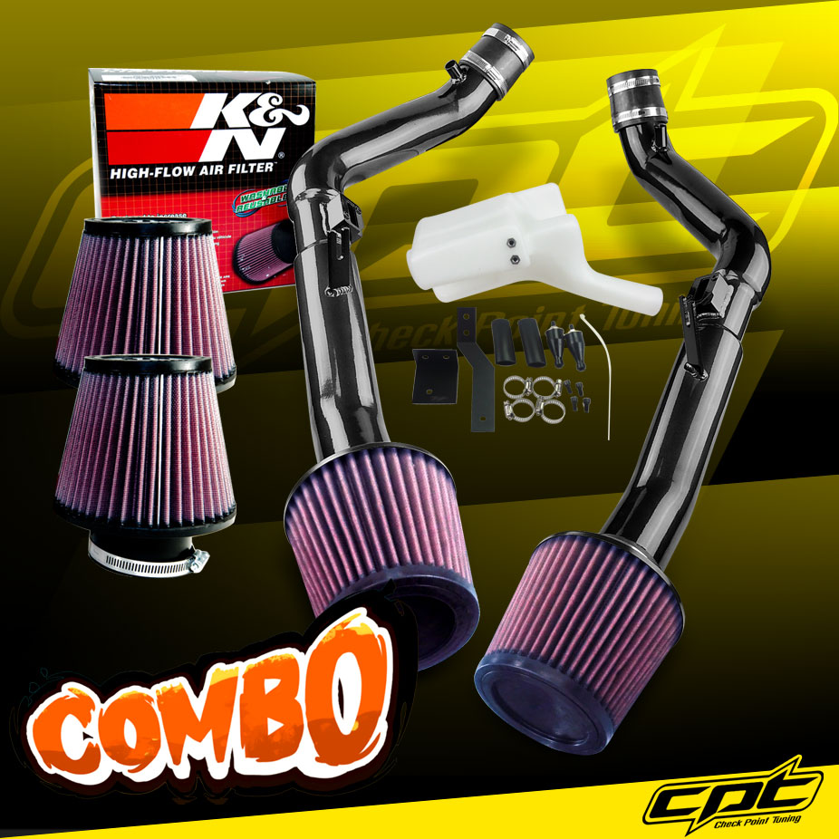 K&N® Air Filter + CPT® Cold Air Intake System (Black) - 07-08 Infiniti G35 4dr Sedan 3.5L V6