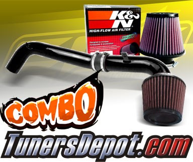 K&N® Air Filter + CPT® Cold Air Intake System (Black) - 08-15 Scion xB 2.4L 4cyl