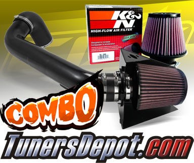 K&N® Air Filter + CPT® Cold Air Intake System (Black) - 09-10 Ford F150 F-150 5.4L V8