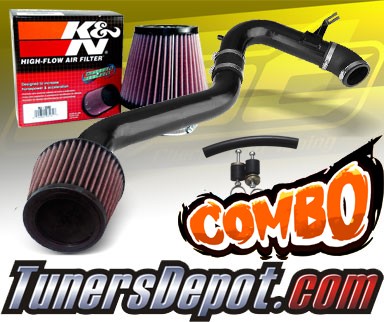 K&N® Air Filter + CPT® Cold Air Intake System (Black) - 09-14 Acura TSX 2.4L 4cyl