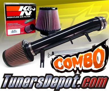 K&N® Air Filter + CPT® Cold Air Intake System (Black) - 11-14 Ford Mustang 3.7L V6