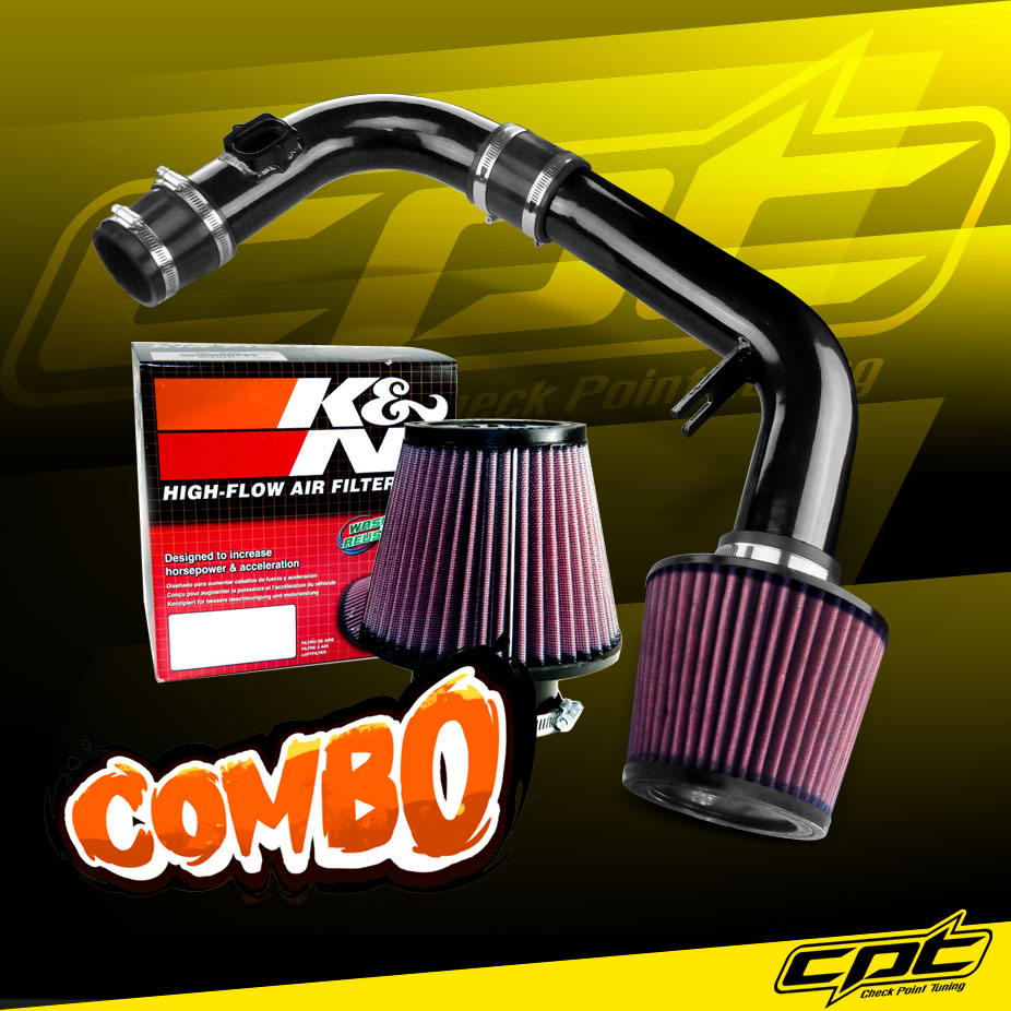 K&N® Air Filter + CPT® Cold Air Intake System (Black) - 11-15 Chevy Cruze Non-Turbo 1.8L 4cyl (Exc. models with secondary air pump)