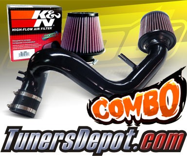 K&N® Air Filter + CPT® Cold Air Intake System (Black) - 11-15 Kia Optima 2.4L 4cyl