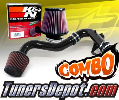 K&N® Air Filter + CPT® Cold Air Intake System (Black) - 11-16 Scion tC 2.5L 4cyl