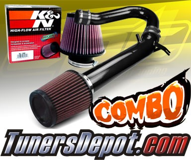 K&N® Air Filter + CPT® Cold Air Intake System (Black) - 11-19 Dodge Challenger 3.6L V6