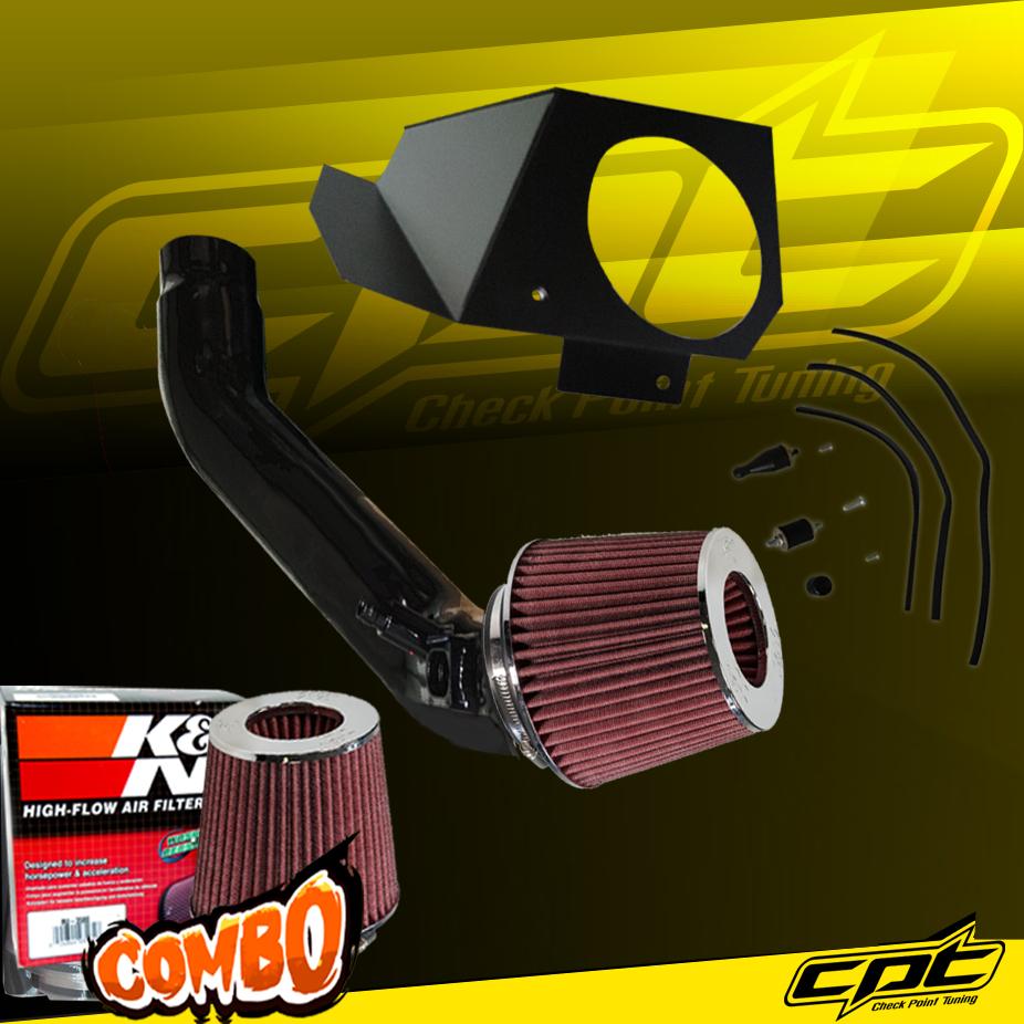 K&N® Air Filter + CPT® Cold Air Intake System (Black) - 12-15 BMW 335i F30 Sedan 3.0L 6cyl