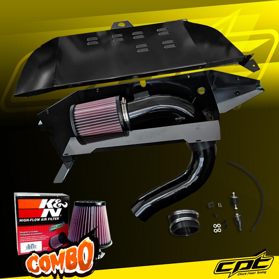 K&N® Air Filter + CPT® Cold Air Intake System (Black) - 12-16 BMW 328i Sedan F30/Wagon F31 2.0L 4cyl