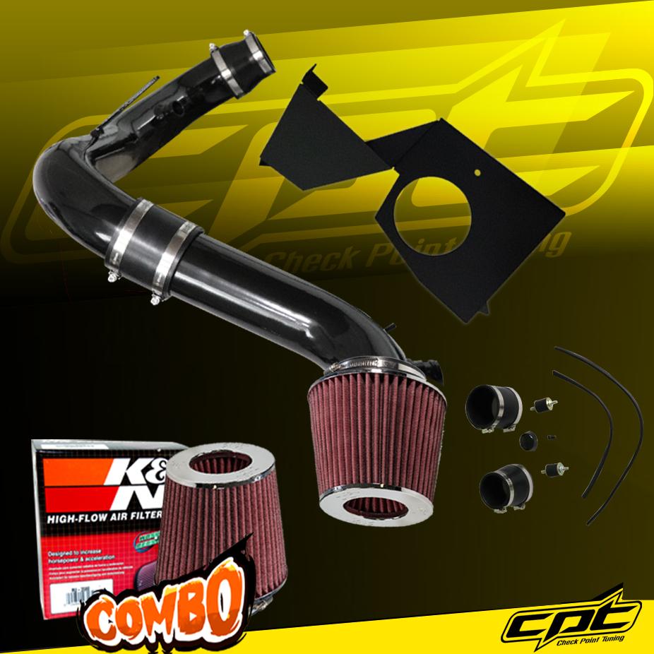 K&N® Air Filter + CPT® Cold Air Intake System (Black) - 14-18 VW Volkswagen Jetta GLI 2.0T Turbo 4cyl